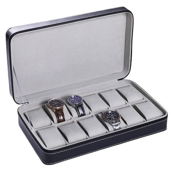 watch boxes cases portable organizer pu leather zipper storage man travel case jewelry bracelet display holder 230509, Black;blue
watch boxes cases portable organizer pu leather zipper storage man travel case jewelry bracelet display holder 230509, Black;blue