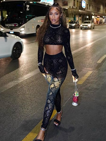 pants hugcitar mesh python print long sleeve see through bodycon crop pants 2 pieces set 2022 autumn casual party club outfit, White
pants hugcitar mesh python print long sleeve see through bodycon crop pants 2 pieces set 2022 autumn casual party club outfit, White