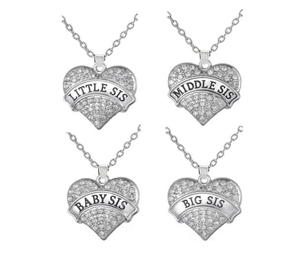 drop big sis middle sis little sis baby sis crystal heart pendant necklace sisters jewelry gift boho style1051185, Silver
drop big sis middle sis little sis baby sis crystal heart pendant necklace sisters jewelry gift boho style1051185, Silver