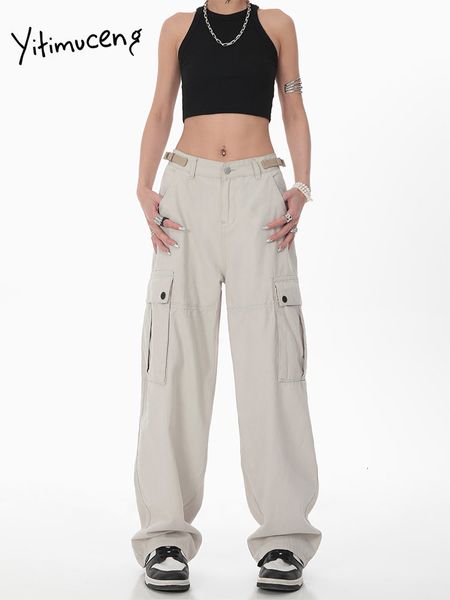 women s pants s celana kargo yitiseng lurus kasual fashion 2023 wanita kaki lebar longgar chic panjang penuh 230509, Black;white
women s pants s celana kargo yitiseng lurus kasual fashion 2023 wanita kaki lebar longgar chic panjang penuh 230509, Black;white