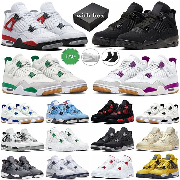 with box 4 basketball shoes men women jumpman 4s pine green black cat purple sapphire red cement white cement royalty tour yellow mens train
with box 4 basketball shoes men women jumpman 4s pine green black cat purple sapphire red cement white cement royalty tour yellow mens train