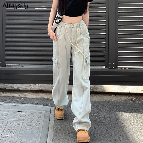 women's jeans retro wanita pinggang tinggi musim gugur longgar bf streetwear diputihkan gaya safari uniseks keren ulzzang harajuku mode, Blue
women's jeans retro wanita pinggang tinggi musim gugur longgar bf streetwear diputihkan gaya safari uniseks keren ulzzang harajuku mode, Blue