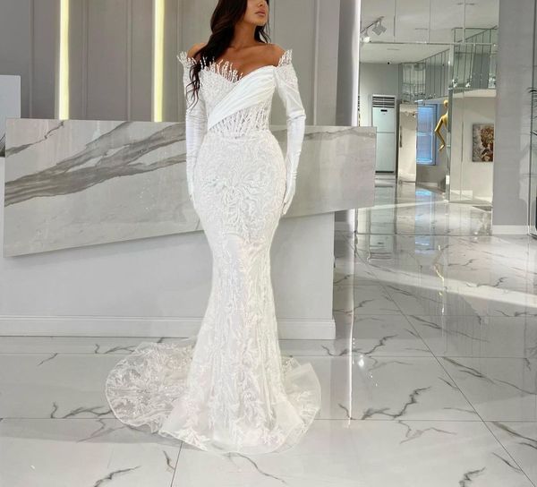 exquisite mermaid prom dresses long sleeves v neck appliques sequins beaded 3d lace floor length satin zipper evening dress bridal gowns plu, Black
exquisite mermaid prom dresses long sleeves v neck appliques sequins beaded 3d lace floor length satin zipper evening dress bridal gowns plu, Black