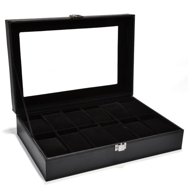 watch boxes cases 2023 pu leather 1012 girds case storage holder organizer display 230509, Black;blue
watch boxes cases 2023 pu leather 1012 girds case storage holder organizer display 230509, Black;blue