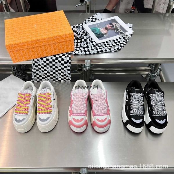 high end quality naked wolfe new leather color matching sponge cake thick sole mesh breathable and increased lace up sports casual shoe tren, Black
high end quality naked wolfe new leather color matching sponge cake thick sole mesh breathable and increased lace up sports casual shoe tren, Black