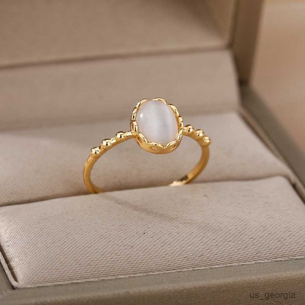 band rings white opal rings for women lover gold color stainless steel female engagement wedding ring jewelry girlfriend birthday gift, Silver
band rings white opal rings for women lover gold color stainless steel female engagement wedding ring jewelry girlfriend birthday gift, Silver