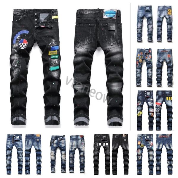 rips men badge stretch black jeans men's fashion slim fit washed motocycle denim pants panelled hip hop trousers, Blue
rips men badge stretch black jeans men's fashion slim fit washed motocycle denim pants panelled hip hop trousers, Blue