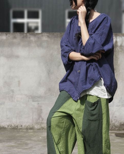 women's blouses shirt cotton linen bat sleeve solid color vintage blouse ladies female 230510, White
women's blouses shirt cotton linen bat sleeve solid color vintage blouse ladies female 230510, White