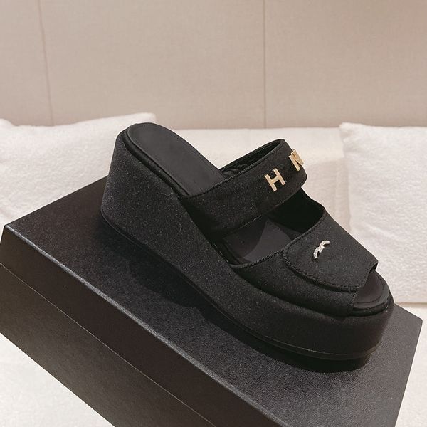 womens wedge platform heels 6.5cm sandals slip on slippers slingbacks dress shoes ladies with strass slides round toes mules girls comfortab, Black
womens wedge platform heels 6.5cm sandals slip on slippers slingbacks dress shoes ladies with strass slides round toes mules girls comfortab, Black