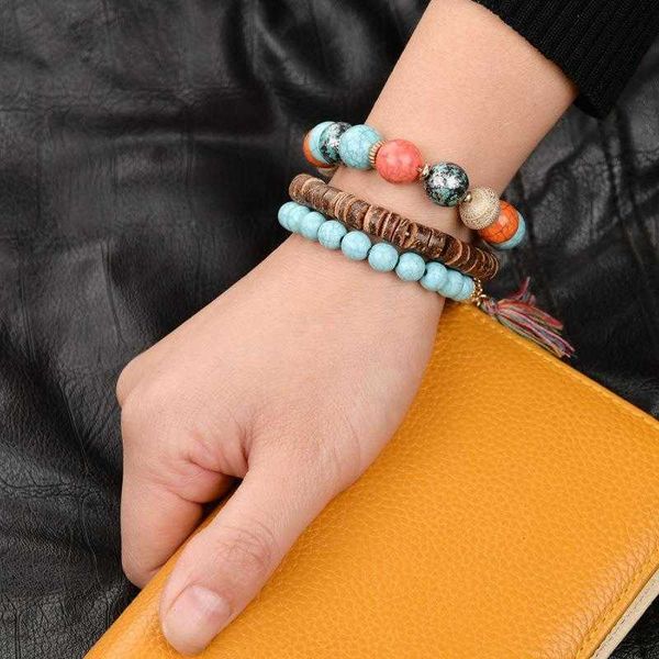 bohemian trend simple elephant bracelet tassel wood beads multi layer temperamental ornament, Golden;silver
bohemian trend simple elephant bracelet tassel wood beads multi layer temperamental ornament, Golden;silver