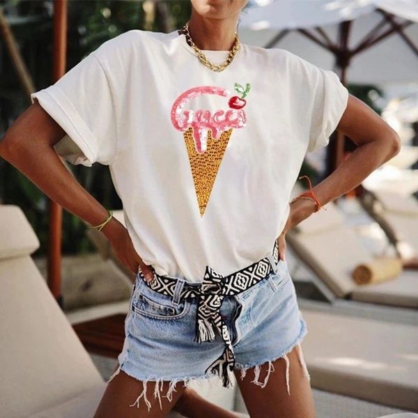 women's tshirt 2023 woman's summer brand cotton tshirt fashion street jogging casual sports shortsleevedluxury designer clothingwo, White
women's tshirt 2023 woman's summer brand cotton tshirt fashion street jogging casual sports shortsleevedluxury designer clothingwo, White