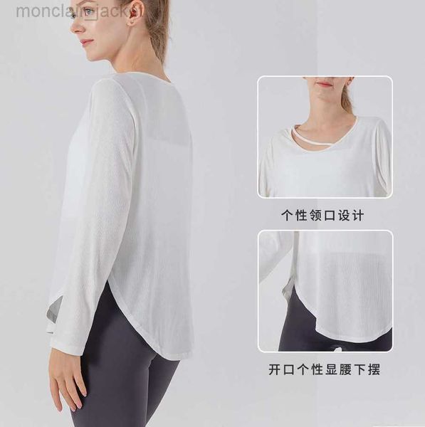 desginer alo yoga suit women's long sleeved round neck solid color slim fitting running breathable fitness t-shirt sports 23ssa, White
desginer alo yoga suit women's long sleeved round neck solid color slim fitting running breathable fitness t-shirt sports 23ssa, White