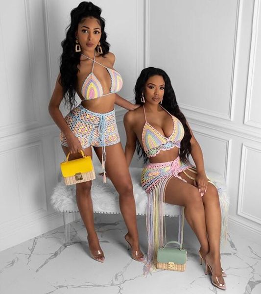 women's swimwear crochet tassel two piece skirt set beach dress suit summer outfit womens 2 matching sets 230509, White;black
women's swimwear crochet tassel two piece skirt set beach dress suit summer outfit womens 2 matching sets 230509, White;black