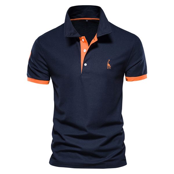 men's polos lacodanqi embroidery cotton polo shirts for casual solid color slim fit s summer fashion brand clothing 230510, White;black
men's polos lacodanqi embroidery cotton polo shirts for casual solid color slim fit s summer fashion brand clothing 230510, White;black