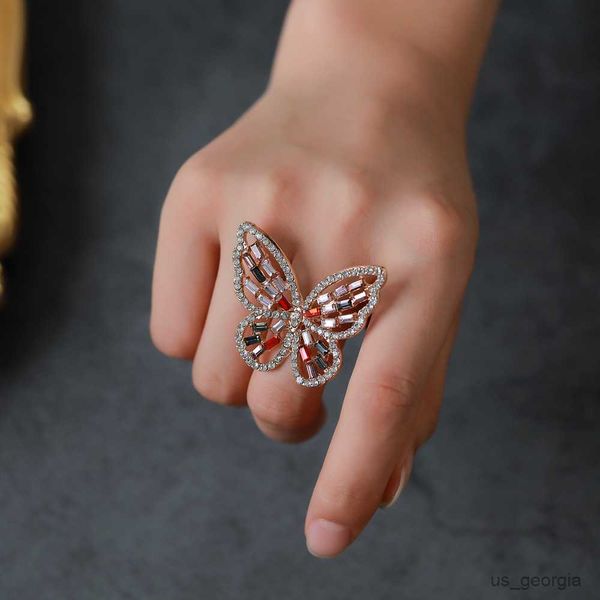 band rings new trendy big butterfly ring luxury rhinestone crystal finger rings engagement wedding party female rings animal jewelry, Silver
band rings new trendy big butterfly ring luxury rhinestone crystal finger rings engagement wedding party female rings animal jewelry, Silver