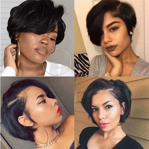 hair wigs short human bob lace front for women pixie cut 13x4x1 t part 230510, Black
hair wigs short human bob lace front for women pixie cut 13x4x1 t part 230510, Black