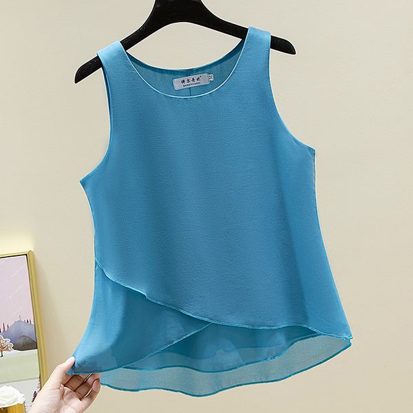 camisoles tanks arrival fashion ru brand summer sleeveless chiffon shirt loose large size slim casual women's shirts bottoming camisol, Black;white
camisoles tanks arrival fashion ru brand summer sleeveless chiffon shirt loose large size slim casual women's shirts bottoming camisol, Black;white