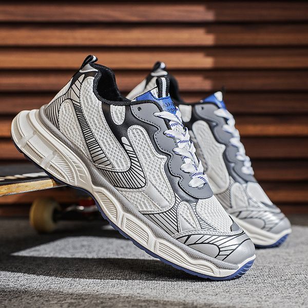 2023 spring new mens thick bottom casual shoes comfortable lightweight breathable trainers walking old daddy shoes 36-44, Black
2023 spring new mens thick bottom casual shoes comfortable lightweight breathable trainers walking old daddy shoes 36-44, Black