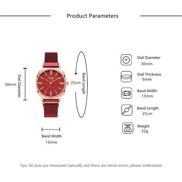 fashion ladies quartz magnet watch simple diamond alloy mesh band women bracelet watch explosion models female light clock, Slivery;golden
fashion ladies quartz magnet watch simple diamond alloy mesh band women bracelet watch explosion models female light clock, Slivery;golden