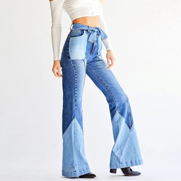 women's jeans patchwork flare jeans for women stretch vintage casual fashion slim high waist streetwear women jeans 230510, Blue
women's jeans patchwork flare jeans for women stretch vintage casual fashion slim high waist streetwear women jeans 230510, Blue