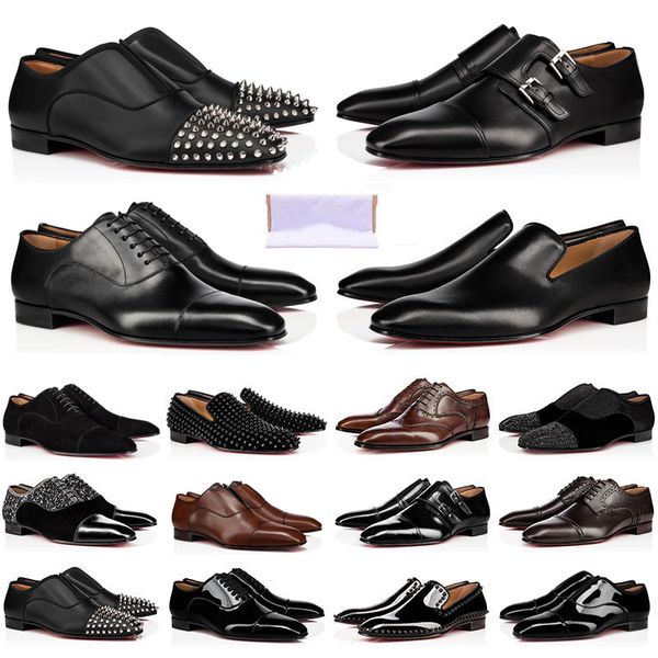 designer mens loafers shoes bottoms triple black suede patent leather rivets slip on loafer luxury dress men wedding shoe for business party
designer mens loafers shoes bottoms triple black suede patent leather rivets slip on loafer luxury dress men wedding shoe for business party