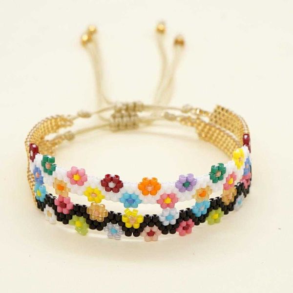little daisy flower jewelry strand ins style handmade beaded miyuki beads bracelet female accessories, Black
little daisy flower jewelry strand ins style handmade beaded miyuki beads bracelet female accessories, Black