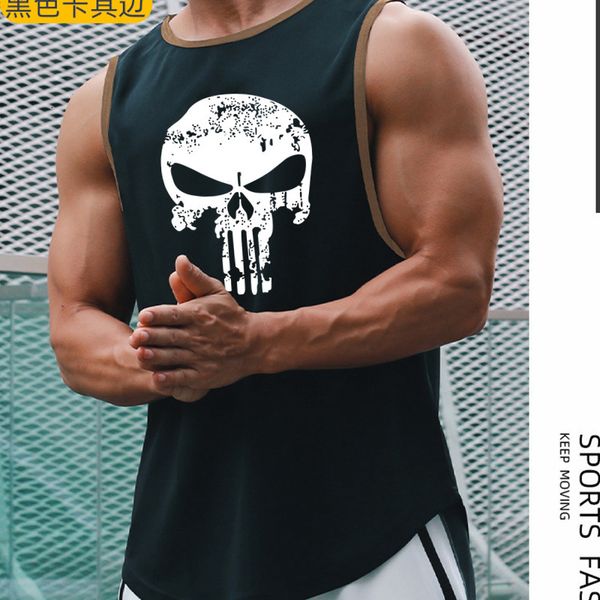men' tank sleeveless shirt mesh material quick dry breathable vest gym fitness basketball workout beach tee 230509, White;black
men' tank sleeveless shirt mesh material quick dry breathable vest gym fitness basketball workout beach tee 230509, White;black