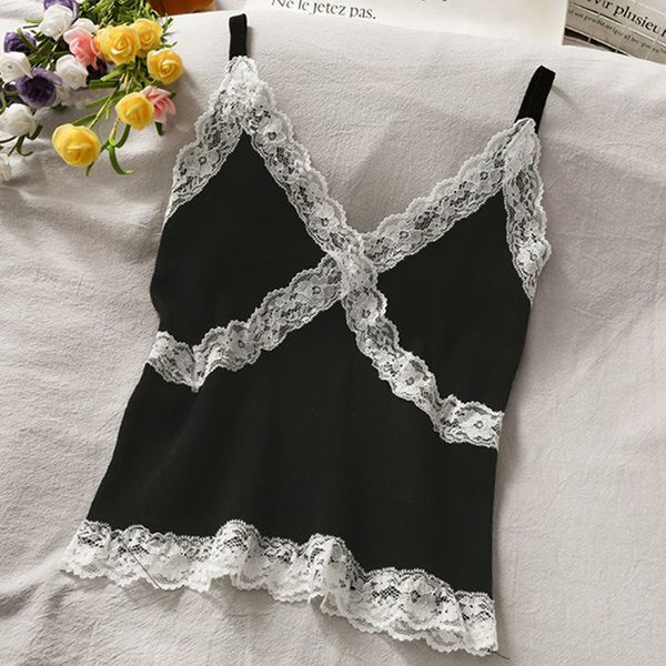 womens tanks camis women summer lace fashion tank female korean style v neck sleeveless blouse cropped knitwear 230510, White
womens tanks camis women summer lace fashion tank female korean style v neck sleeveless blouse cropped knitwear 230510, White
