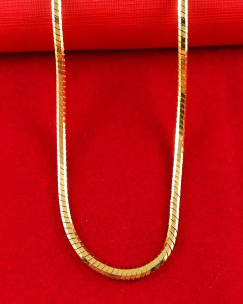 18k gold filled necklace width3mm length 51cm weight 345g 03967072, Silver 
18k gold filled necklace width3mm length 51cm weight 345g 03967072, Silver