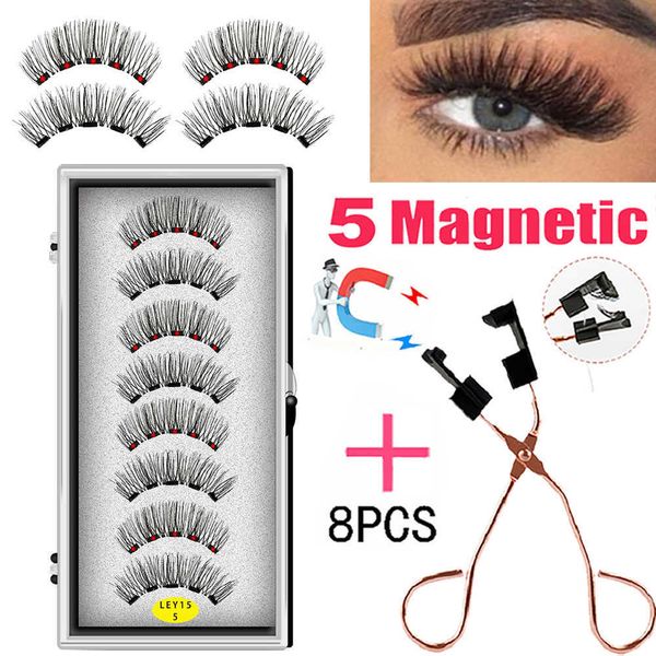 false eyelashes lekofo 8pcs 5 magnets 3d magnetic false eyelashes handmade artificial faux cils magnetic natural mink eyelashes with tweezer
false eyelashes lekofo 8pcs 5 magnets 3d magnetic false eyelashes handmade artificial faux cils magnetic natural mink eyelashes with tweezer