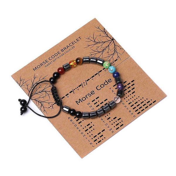 couple confession morse code bracelet natural crystal stone woven lovers heart shaped accessories, Golden;silver
couple confession morse code bracelet natural crystal stone woven lovers heart shaped accessories, Golden;silver