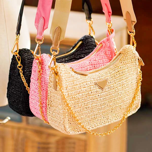 3piece triangle weave straw raffias shoulder bags womens luxury mens designer tote pink purses summer prad fashion vintage crossbody classic
3piece triangle weave straw raffias shoulder bags womens luxury mens designer tote pink purses summer prad fashion vintage crossbody classic