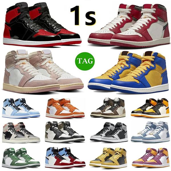 1 jumpman 1s men basketball shoes bred patent lost found reverse laney washed pink unc university blue lucky green dark mocha starfish chica
1 jumpman 1s men basketball shoes bred patent lost found reverse laney washed pink unc university blue lucky green dark mocha starfish chica