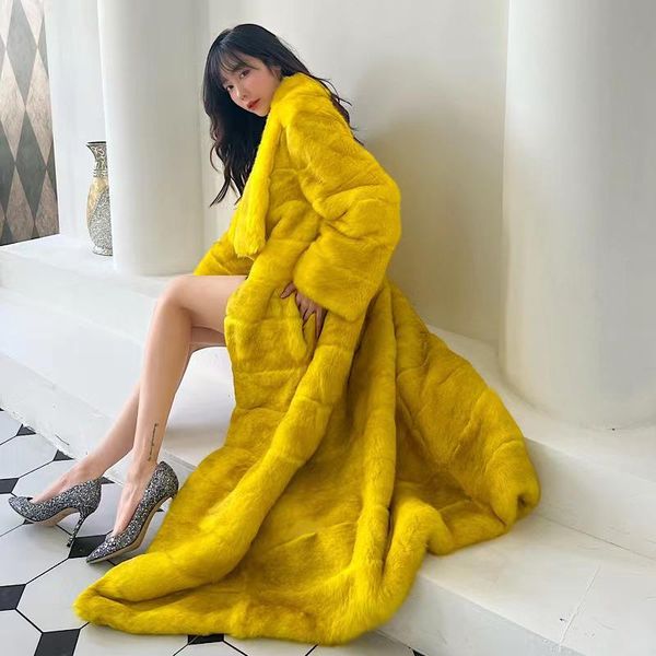 fur 2021new women real rabbit yellow coats with natural genuine rabbit fur long coat winter, Black
fur 2021new women real rabbit yellow coats with natural genuine rabbit fur long coat winter, Black