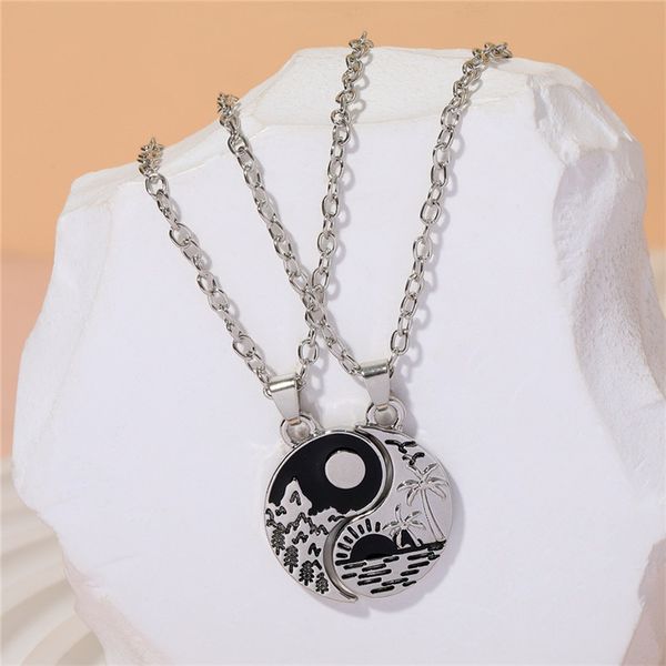 fashion round yin yang tai chi pendant lover necklace designer south american alloy silver plated sun sea mountain necklaces jewelry valenti
fashion round yin yang tai chi pendant lover necklace designer south american alloy silver plated sun sea mountain necklaces jewelry valenti