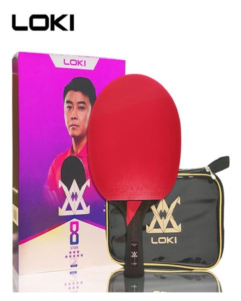 loki 8 star ping pong racket professional loopattack 7 wood blade table tennis racket paddle pingpong bat with sticky rubber6181590
loki 8 star ping pong racket professional loopattack 7 wood blade table tennis racket paddle pingpong bat with sticky rubber6181590