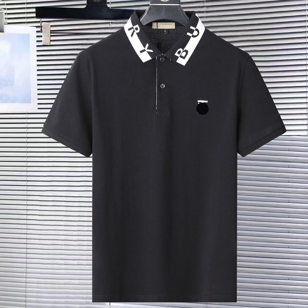 summer men's designer t-shirt cotton lapel breathable smooth polo shirt luxury high tech fabric tees burbrery business embroidery t shi, White;black
summer men's designer t-shirt cotton lapel breathable smooth polo shirt luxury high tech fabric tees burbrery business embroidery t shi, White;black