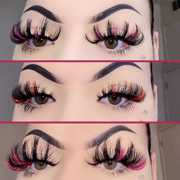 fluffy 25mm mink eyelashes 5d colored lashes bulk wholesale 10/30/50 pairs blue pink color mink lashes makeup false eyelashes dj
fluffy 25mm mink eyelashes 5d colored lashes bulk wholesale 10/30/50 pairs blue pink color mink lashes makeup false eyelashes dj