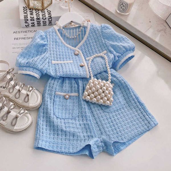 clothing sets summer new baby girls suit fashion short-sleeved + high-waisted shorts 2pcs children's girl clothes y23, White
clothing sets summer new baby girls suit fashion short-sleeved + high-waisted shorts 2pcs children's girl clothes y23, White