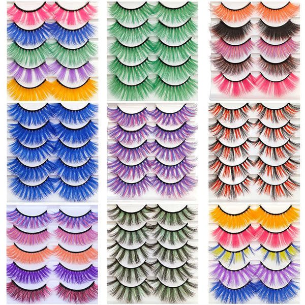 false eyelashes 3d fake eyelashes colorful faux mink lashes mix color pink blue red white false eyelashes fluffy soft cilias vendor j230510
false eyelashes 3d fake eyelashes colorful faux mink lashes mix color pink blue red white false eyelashes fluffy soft cilias vendor j230510
