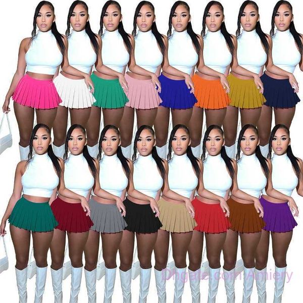 2023 summer women's tracksuit two piece dress sets selling fashion solid color t-shirt pleated solid short skirt two-piece set, White
2023 summer women's tracksuit two piece dress sets selling fashion solid color t-shirt pleated solid short skirt two-piece set, White
