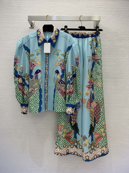 women's two piece pants 2023 new summer autumn lapel neck long sleeve print brand same style designer 2 piece sets 0510-12, White
women's two piece pants 2023 new summer autumn lapel neck long sleeve print brand same style designer 2 piece sets 0510-12, White
