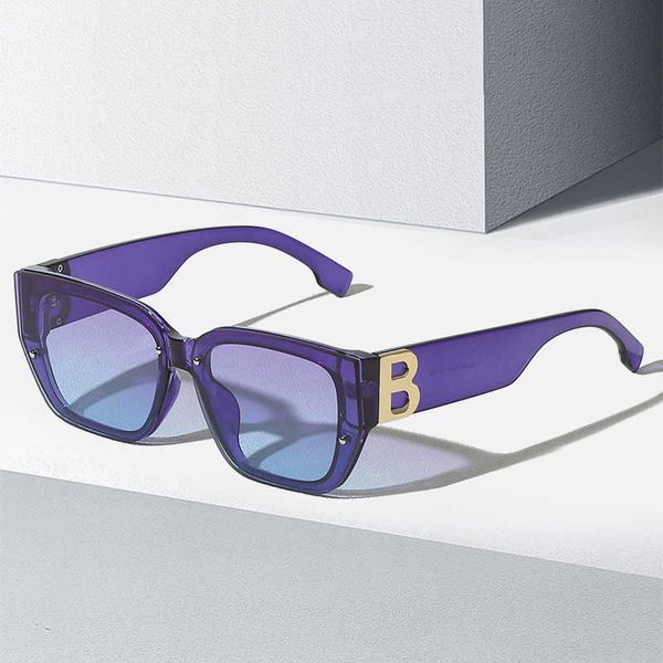 new box sunglasses personality letter b decorative sunglasses fashion sunvisor 86581, White;black