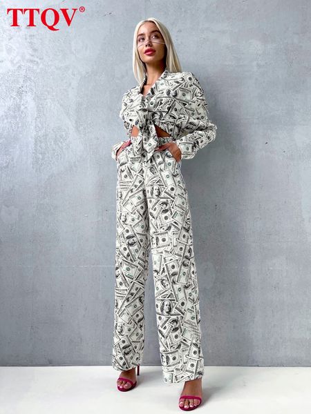 women's two piece pants ttqv fashion loose print 2 sets outfits casual lapel long sleeve shirts and high waisted trousers streetwear 23, White
women's two piece pants ttqv fashion loose print 2 sets outfits casual lapel long sleeve shirts and high waisted trousers streetwear 23, White