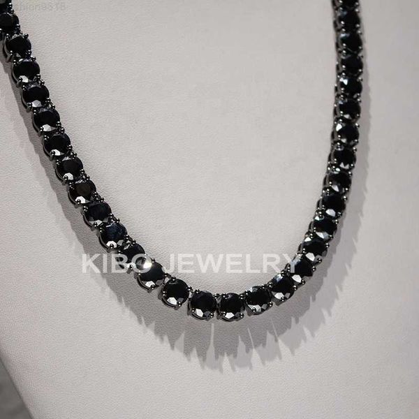 gorgeous 925 sterling silver black plated 8mm round cut black moissanite tennis chain
gorgeous 925 sterling silver black plated 8mm round cut black moissanite tennis chain