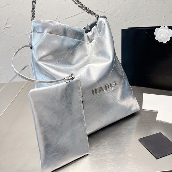 womens large silver calfskin leather 22 shopping bags metallic purse metal hardware matelasse chain shoulder handbags large capacity with po
womens large silver calfskin leather 22 shopping bags metallic purse metal hardware matelasse chain shoulder handbags large capacity with po