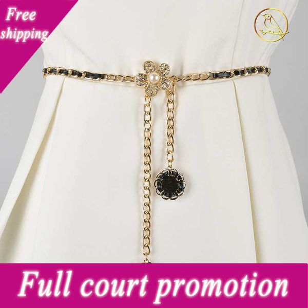 special price belt small fragrant wind wearing leather woven waist chain with skirt simple and versatile korean pearl thin belt fashion accs, Black;brown
special price belt small fragrant wind wearing leather woven waist chain with skirt simple and versatile korean pearl thin belt fashion accs, Black;brown
