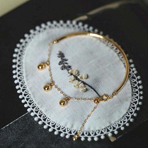 ins ornament semi spliced jewelry bracelet buckle n steel ball tassel brace lace titanium gold plating female accessories, Golden;silver
ins ornament semi spliced jewelry bracelet buckle n steel ball tassel brace lace titanium gold plating female accessories, Golden;silver