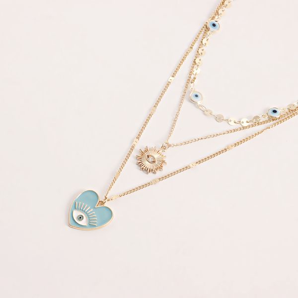 fashion jewelry 5 color luxury designer necklace jewlery designer for women ins multi-layer devil's eye collarbone chain cool wind eye, Silver
fashion jewelry 5 color luxury designer necklace jewlery designer for women ins multi-layer devil's eye collarbone chain cool wind eye, Silver