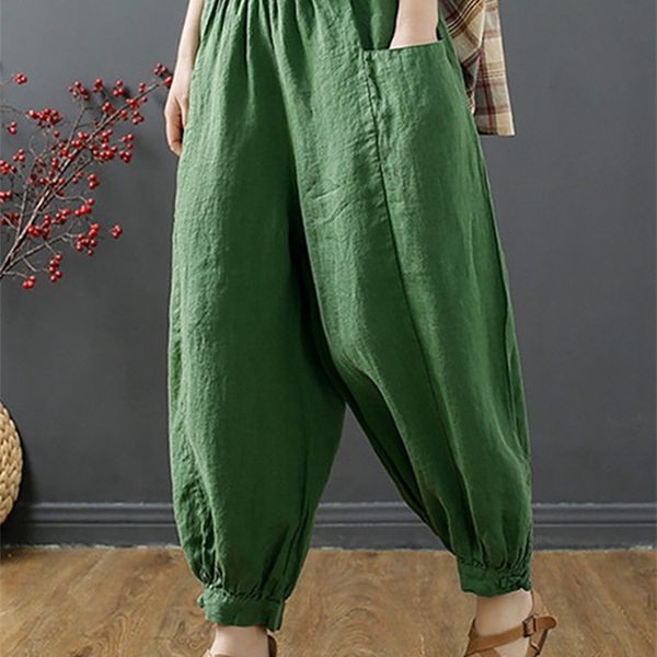 women's pants 100% cotton linen lantern pants for women summer autumn retro casual baggy harem pants soft high waist green bloomers 230, Black;white
women's pants 100% cotton linen lantern pants for women summer autumn retro casual baggy harem pants soft high waist green bloomers 230, Black;white